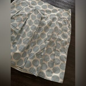 Banana Republic Cream Tan Blue Mini Skirt Womens Size 2